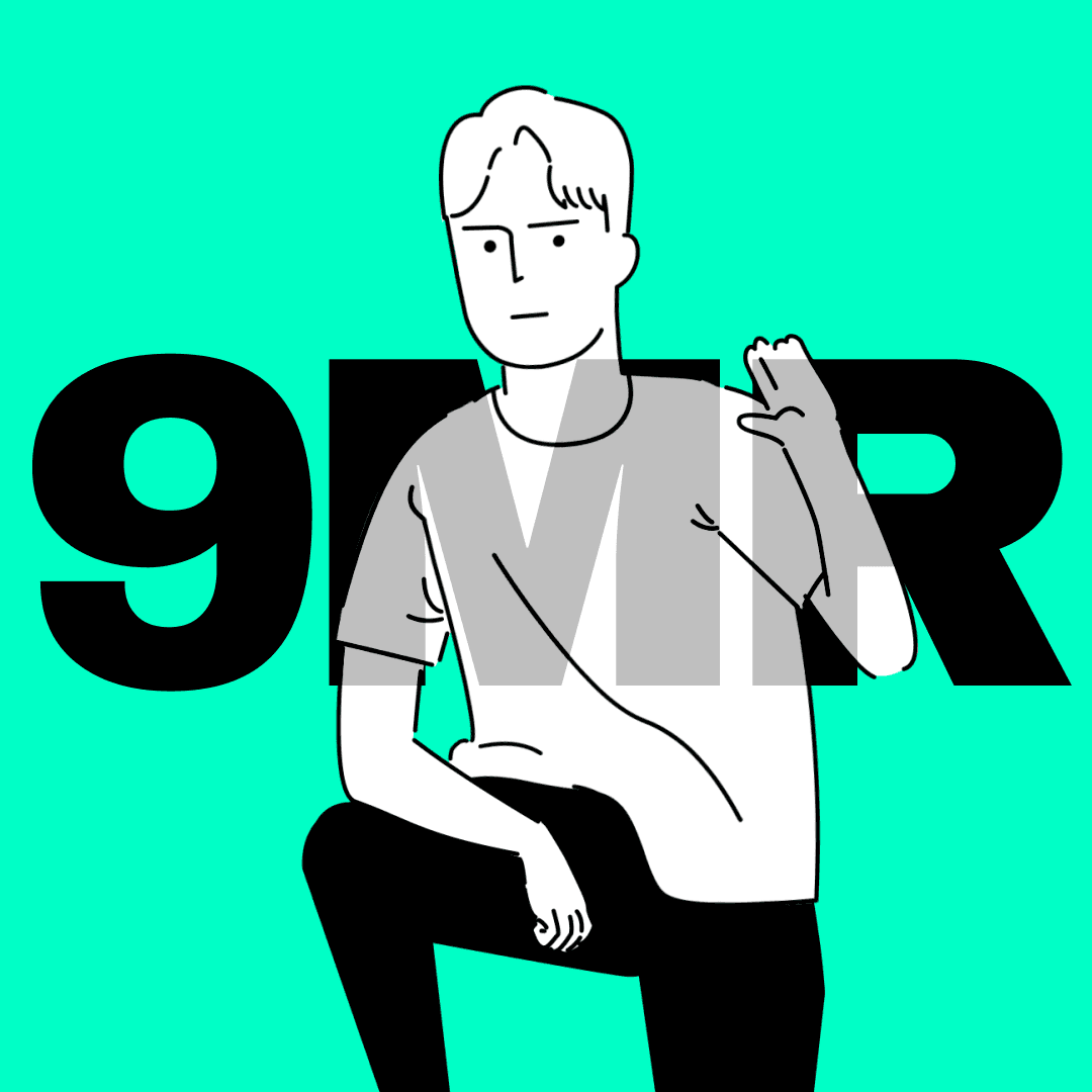 9MR illustrated brand graphic